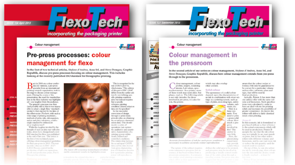 Gestione del colore in flexo sulla rivista FlexoTech